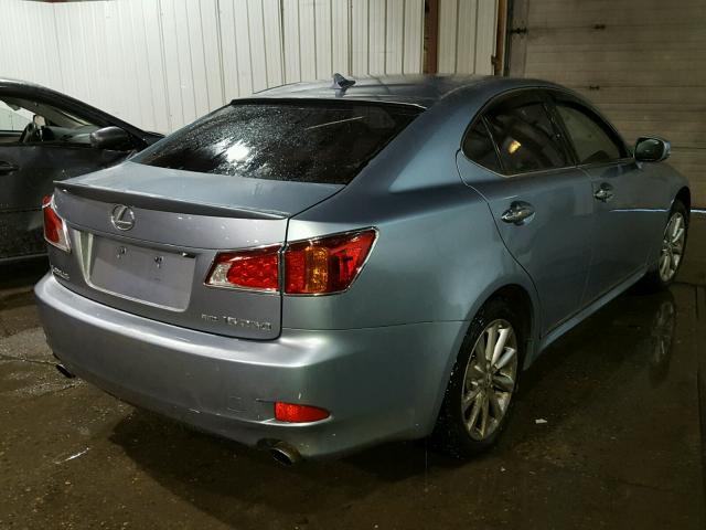 JTHCF5C24A5039022 - 2010 LEXUS IS 250 BLUE photo 4