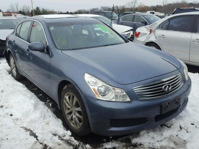 JNKBV61F28M255722 - 2008 INFINITI G35 BLUE photo 1