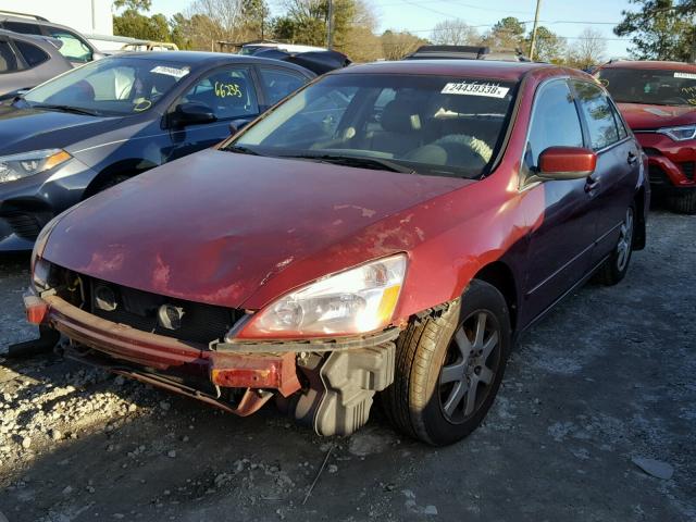 1HGCM66555A026684 - 2005 HONDA ACCORD EX BURGUNDY photo 2