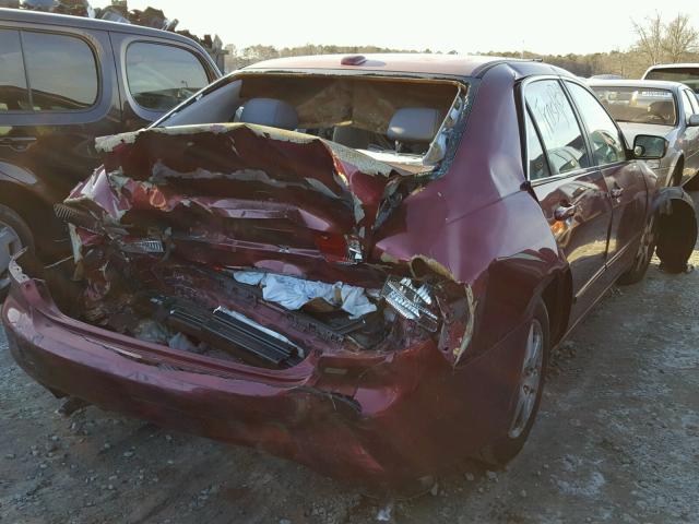 1HGCM66555A026684 - 2005 HONDA ACCORD EX BURGUNDY photo 4