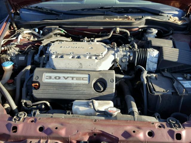 1HGCM66555A026684 - 2005 HONDA ACCORD EX BURGUNDY photo 7