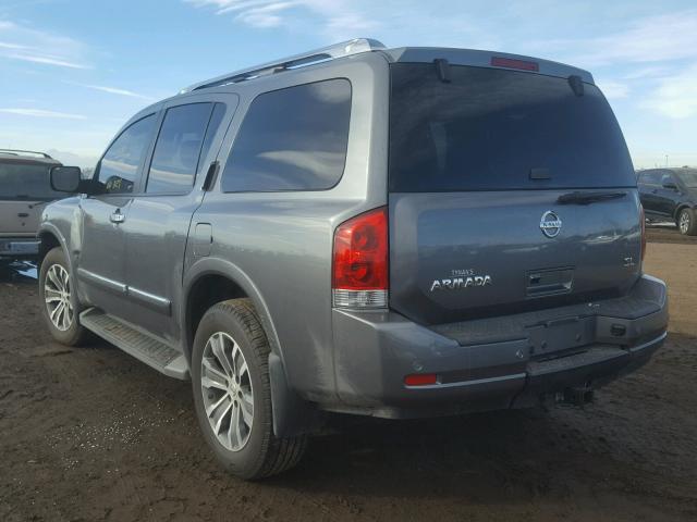 5N1AA0NC8FN612846 - 2015 NISSAN ARMADA SV GRAY photo 3