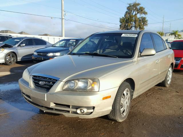 KMHDN46D35U196533 - 2005 HYUNDAI ELANTRA GL BEIGE photo 2