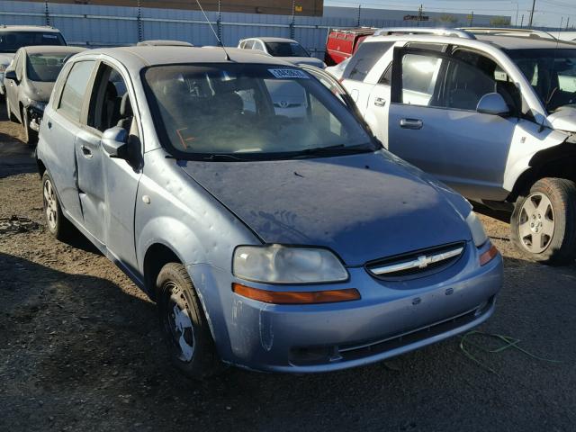 KL1TD66636B672056 - 2006 CHEVROLET AVEO BASE BLUE photo 1