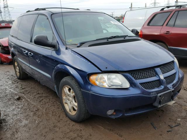 2B4GP44372R600753 - 2002 DODGE GRAND CARA BLUE photo 1