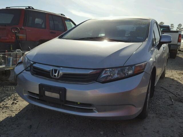 2HGFB2F50CH609349 - 2012 HONDA CIVIC LX SILVER photo 2