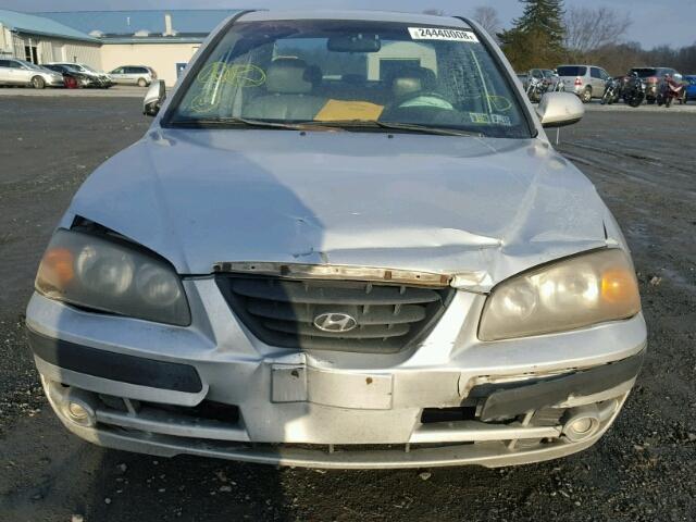 KMHDN46D64U806634 - 2004 HYUNDAI ELANTRA GL SILVER photo 9