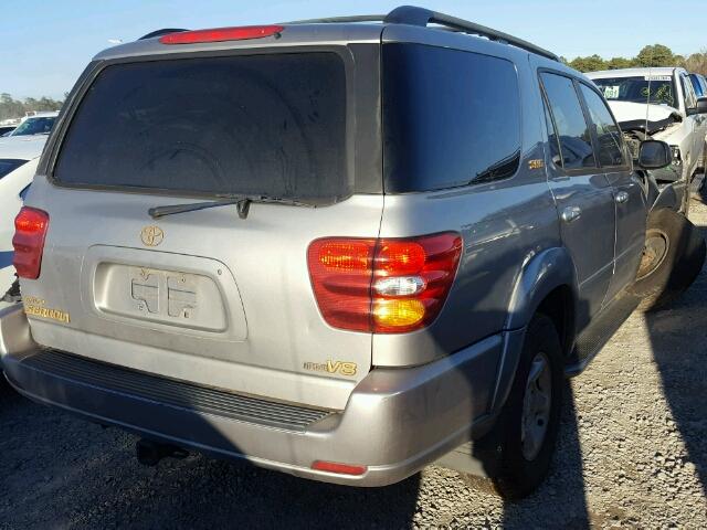 5TDZT34A83S174399 - 2003 TOYOTA SEQUOIA SR SILVER photo 4