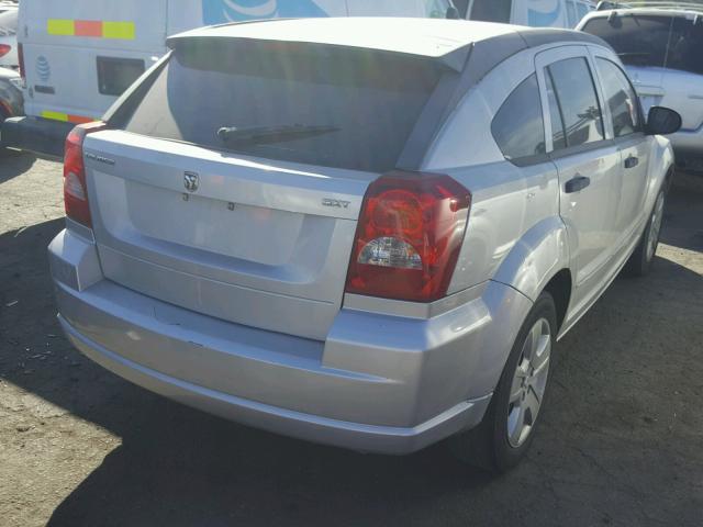 1B3HB48B27D549875 - 2007 DODGE CALIBER SX SILVER photo 4