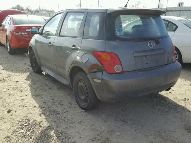 JTKKT604550115215 - 2005 TOYOTA SCION XA GRAY photo 3