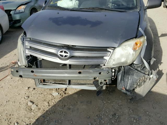 JTKKT604550115215 - 2005 TOYOTA SCION XA GRAY photo 9