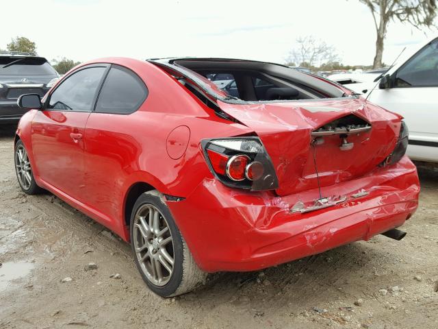 JTKDE177750057937 - 2005 TOYOTA SCION TC RED photo 3