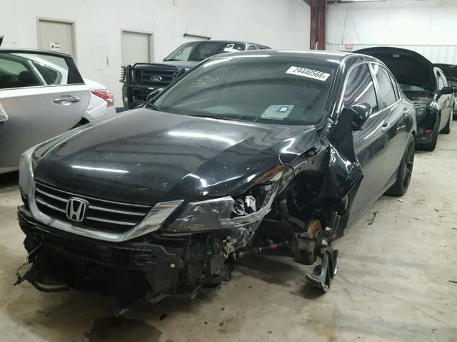 1HGCR2F30FA079433 - 2015 HONDA ACCORD LX BLACK photo 2