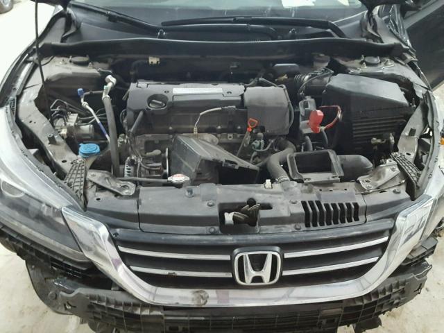 1HGCR2F30FA079433 - 2015 HONDA ACCORD LX BLACK photo 7