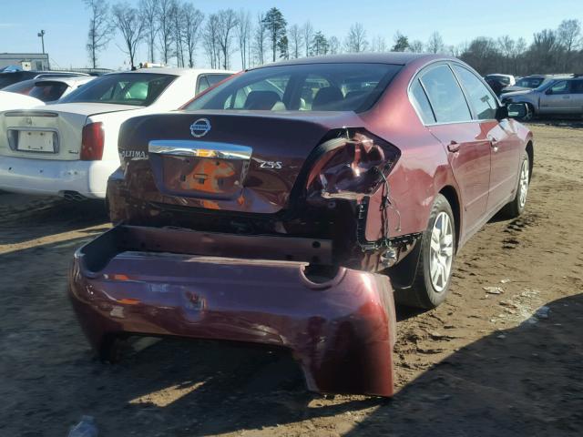 1N4AL2AP0CC258742 - 2012 NISSAN ALTIMA BAS MAROON photo 4