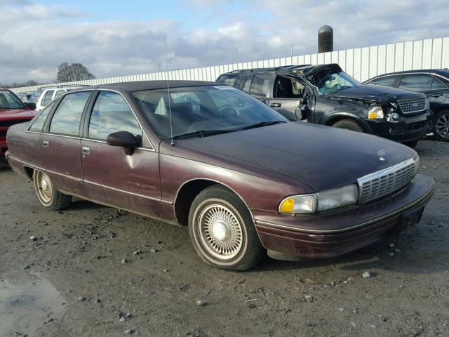 1G1BN53E3MW192721 - 1991 CHEVROLET CAPRICE CL BURGUNDY photo 1