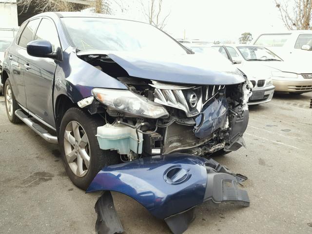 JN8AZ1MU8AW016463 - 2010 NISSAN MURANO S BLUE photo 1