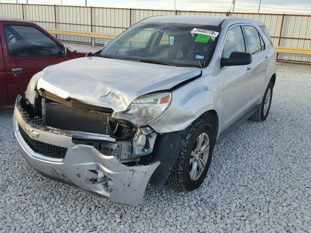 2GNALBEC3B1301161 - 2011 CHEVROLET EQUINOX LS SILVER photo 2