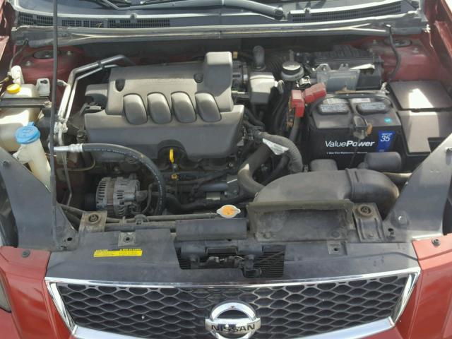 3N1AB6AP9BL700461 - 2011 NISSAN SENTRA 2.0 RED photo 7