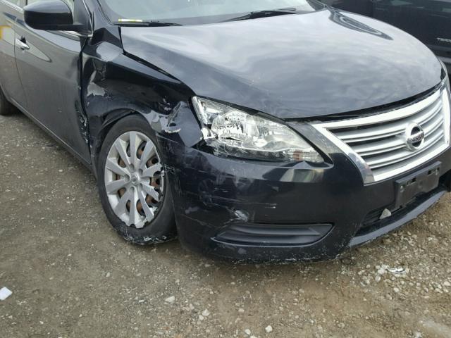 3N1AB7AP9DL683265 - 2013 NISSAN SENTRA S BLACK photo 9