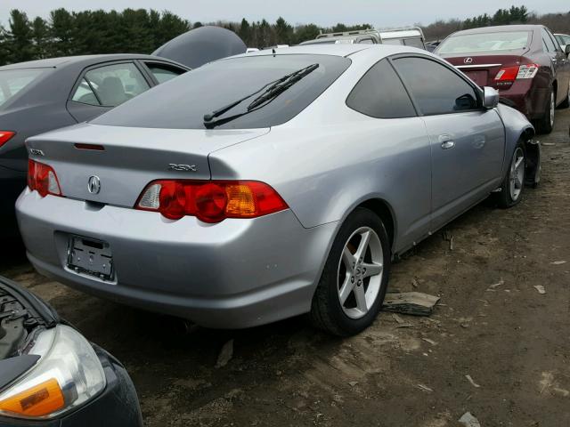 JH4DC54802C029469 - 2002 ACURA RSX SILVER photo 4