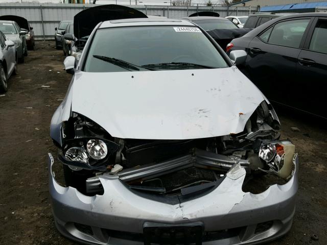 JH4DC54802C029469 - 2002 ACURA RSX SILVER photo 9