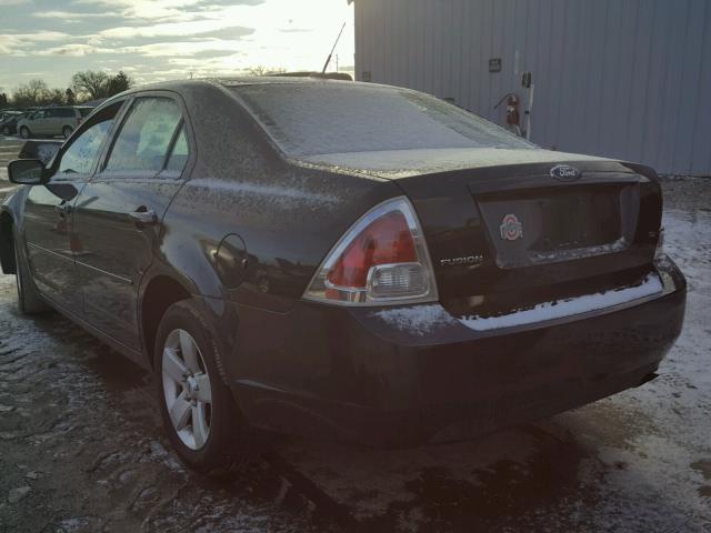 3FAHP07Z77R150156 - 2007 FORD FUSION SE BLACK photo 3