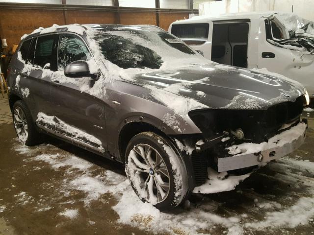 5UXWX9C55H0T15565 - 2017 BMW X3 XDRIVE2 Серый фото 1