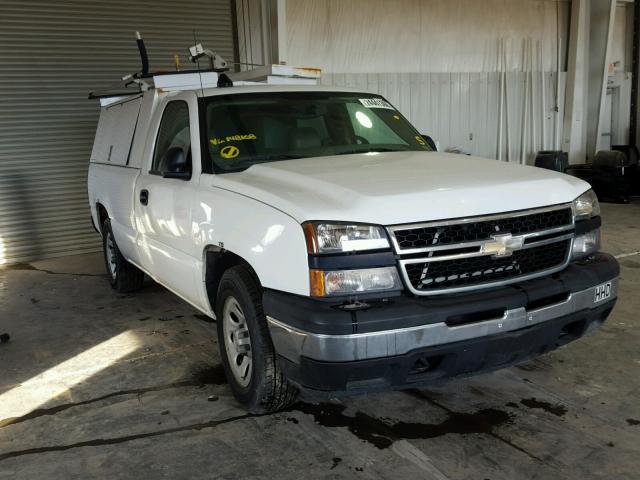 1GCEC14X87Z148168 - 2007 CHEVROLET SILVERADO WHITE photo 1