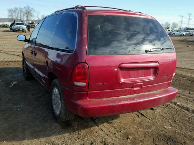 1B4GP45R0VB389417 - 1997 DODGE CARAVAN SE RED photo 3