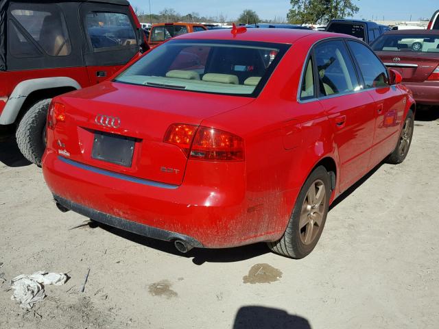 WAUAF78E76A244823 - 2006 AUDI A4 2 RED photo 4