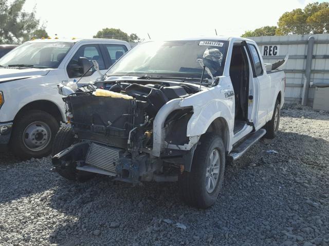 1FTEX1EP1FKE02054 - 2015 FORD F150 SUPER WHITE photo 2