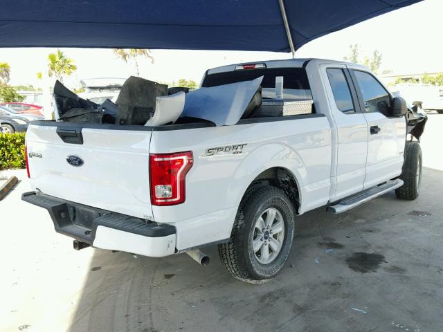 1FTEX1EP1FKE02054 - 2015 FORD F150 SUPER WHITE photo 4