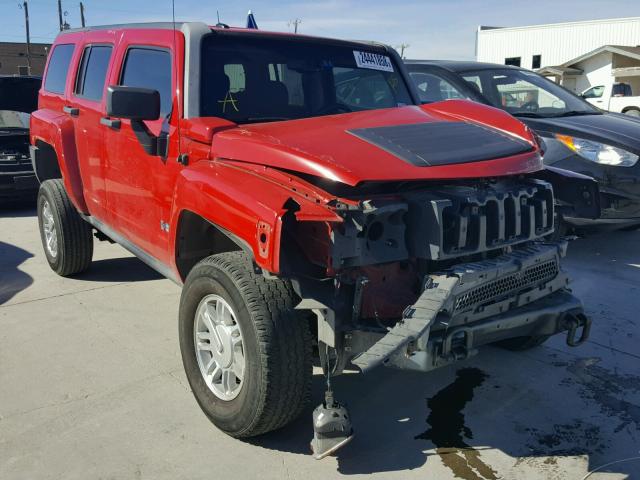 5GTDN136268315202 - 2006 HUMMER H3 RED photo 1