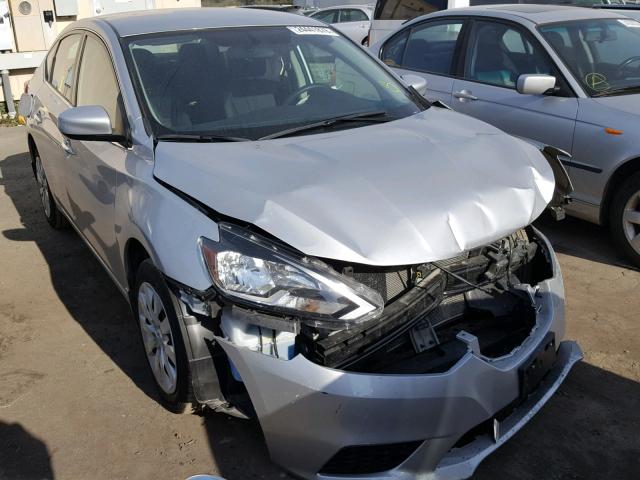 3N1AB7AP4GY293472 - 2016 NISSAN SENTRA S SILVER photo 1