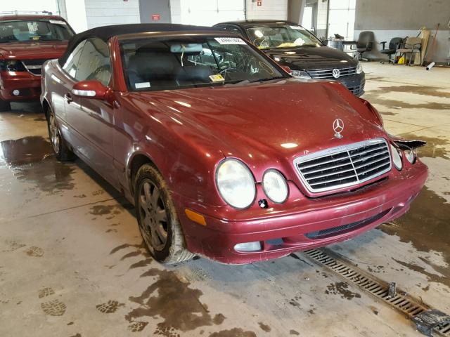 WDBLK65G51T056496 - 2001 MERCEDES-BENZ CLK 320 MAROON photo 1