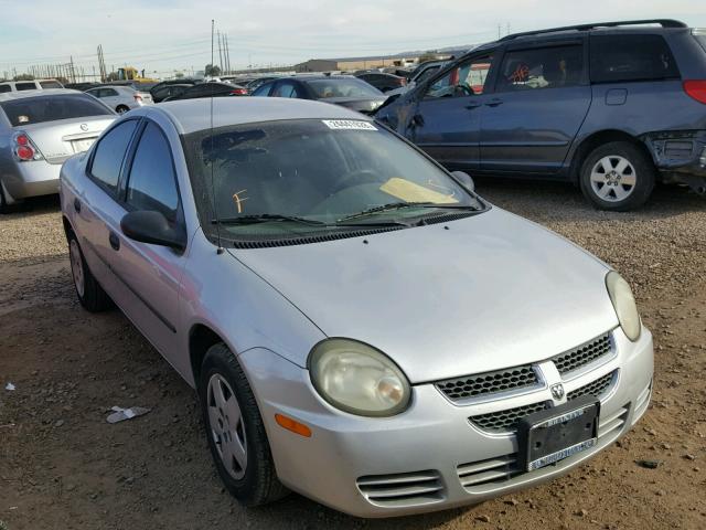 1B3ES26C63D172061 - 2003 DODGE NEON SILVER photo 1