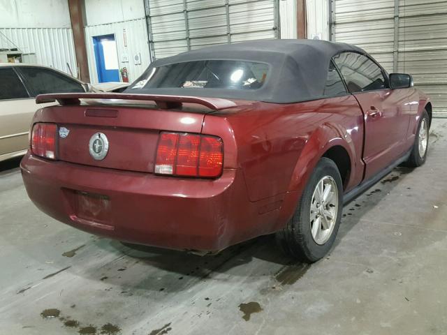 1ZVFT84N575298626 - 2007 FORD MUSTANG MAROON photo 4