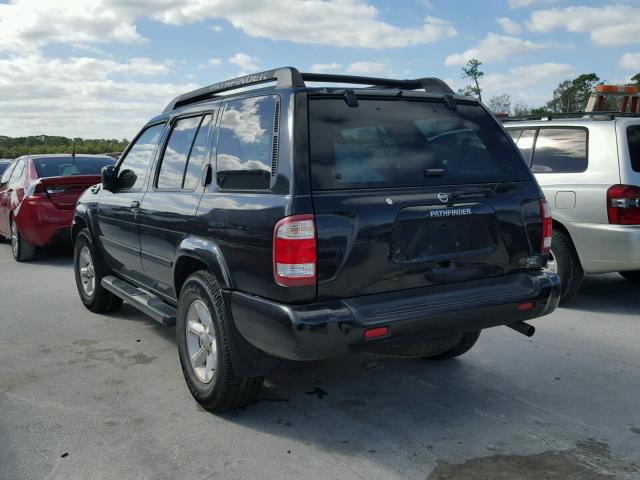 JN8DR09Y44W904571 - 2004 NISSAN PATHFINDER BLACK photo 3