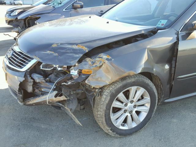 KNAGG4A82A5405106 - 2010 KIA OPTIMA LX BROWN photo 9