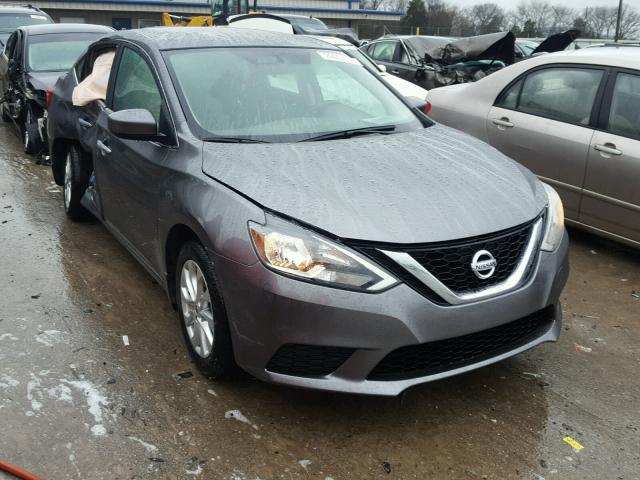 3N1AB7AP1HY249494 - 2017 NISSAN SENTRA S GRAY photo 1