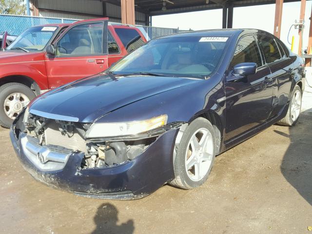 19UUA66245A019812 - 2005 ACURA TL BLUE photo 2