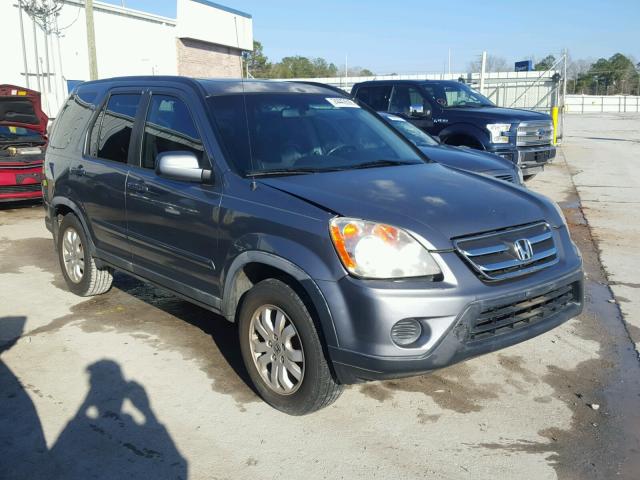 JHLRD78906C019357 - 2006 HONDA CR-V SE BLUE photo 1