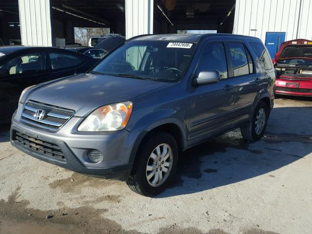 JHLRD78906C019357 - 2006 HONDA CR-V SE BLUE photo 2