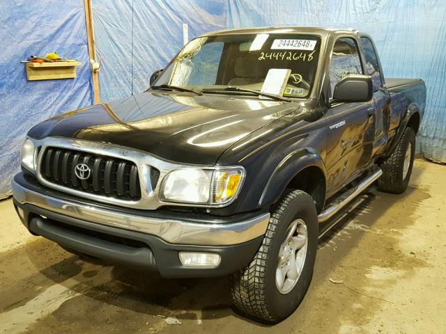 5TEWN72N63Z147764 - 2003 TOYOTA TACOMA XTR BLACK photo 2