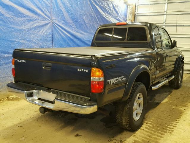 5TEWN72N63Z147764 - 2003 TOYOTA TACOMA XTR BLACK photo 4