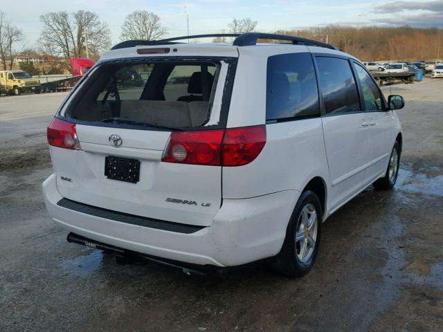 5TDZK23C19S276118 - 2009 TOYOTA SIENNA WHITE photo 4