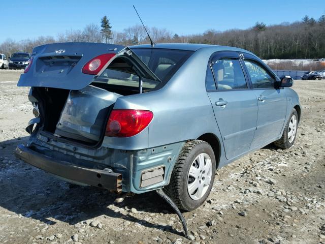 2T1BR30E55C462594 - 2005 TOYOTA COROLLA CE BLUE photo 4