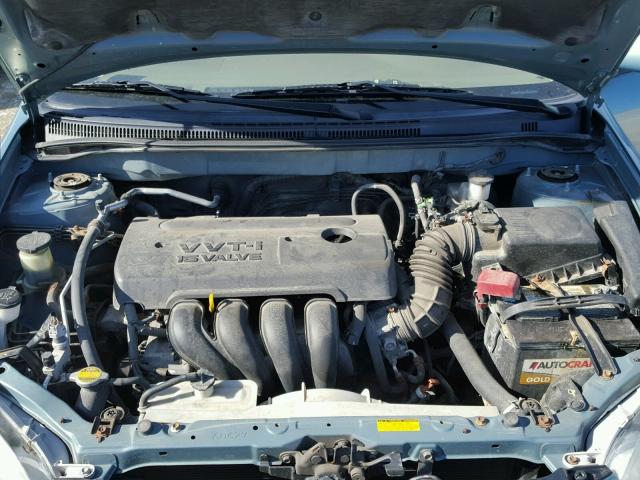 2T1BR30E55C462594 - 2005 TOYOTA COROLLA CE BLUE photo 7