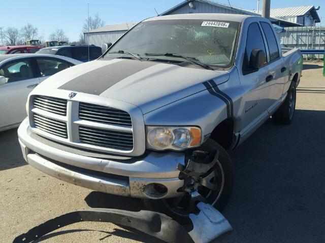 1D7HU18D94S788734 - 2004 DODGE RAM 1500 S SILVER photo 2